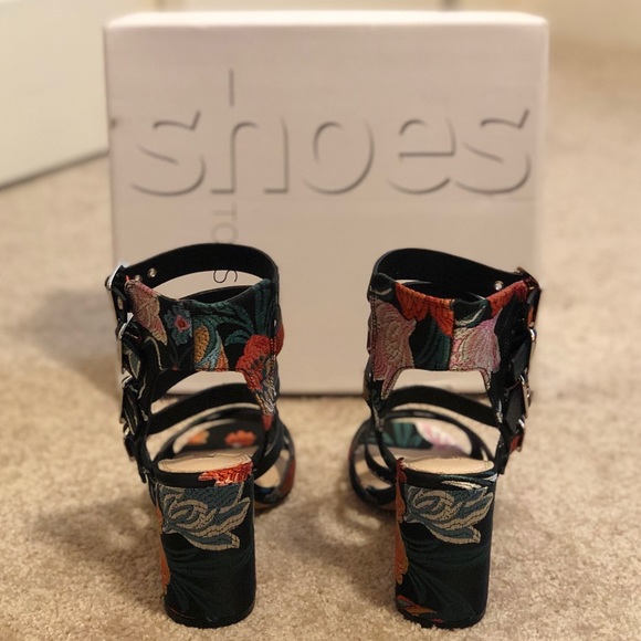 Topshop Nova Floral Heeled Sandal